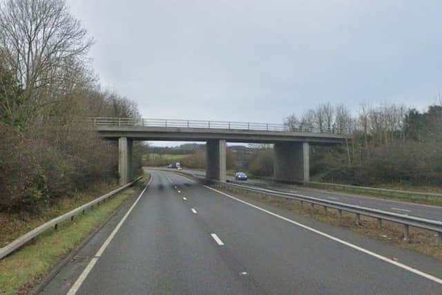 The A1 at Alnwick.
