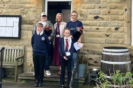 The team at The Old Buoy Inn stepped in to help prepare lunches for Seahouses Primary School.