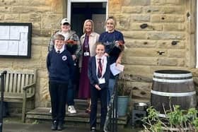 The team at The Old Buoy Inn stepped in to help prepare lunches for Seahouses Primary School.