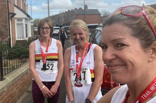 Some of the runners from Alnwick who competed in the Outlaws 10k.