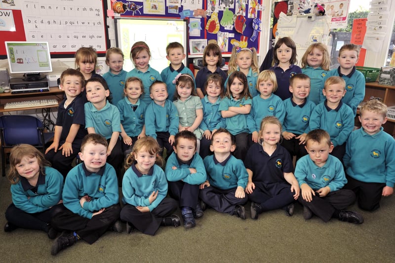 Alnwick South First School new starters 2012. The Spain reception class.