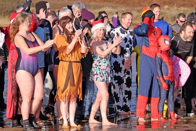 New Year's Day Dip at Alnmouth.