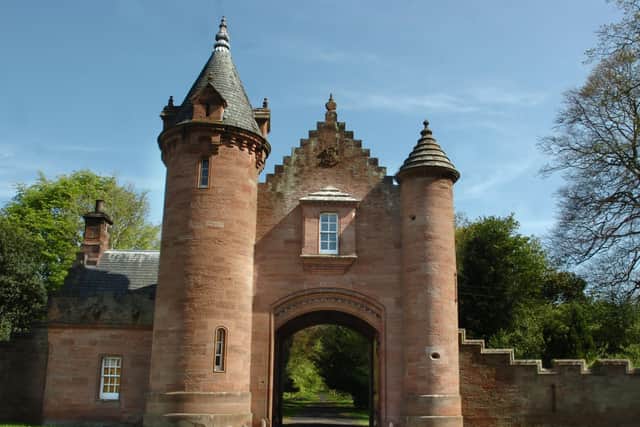 Ayton Castle entrance.