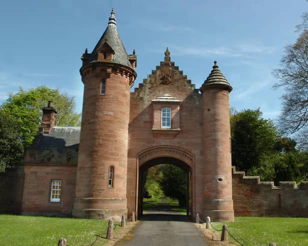 Ayton Castle entrance.