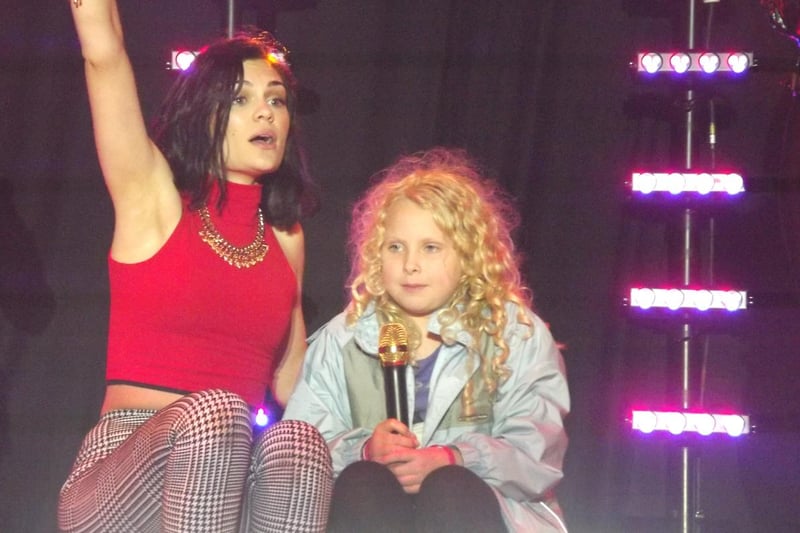 Jessica Wilkinson was chosen by Jessie J to join her on stage and sing during the Alnwick concert.
