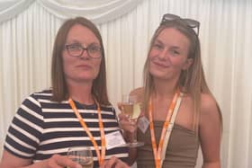 Lowick Village Store owner Lynsey Fairbairn and daughter Lauren.