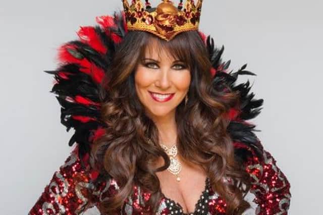 Linda Lusardi, who will be playing the Wicked Queen in 'Snow White and the Seven Dwarfs' at Playhouse Whitley Bay.