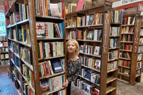 Claire Shiels at Barter Books in Alnwick.