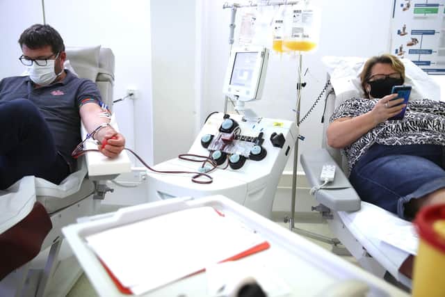 Plasma donors have been told not to worry if their appointment is cancelled