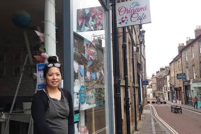Judy Wong of The Origami Cafe in Alnwick.