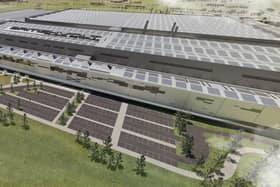 A CGI of the Britishvolt factory, being built at Cambois.