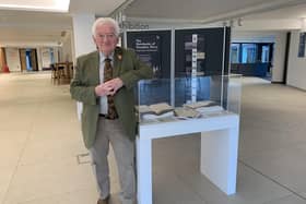 Coun Jeff Watson at the exhibition in County Hall.