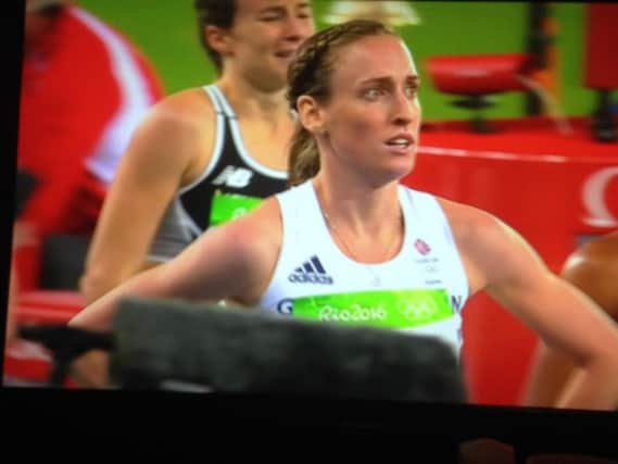 Laura Weightman faces a nervous wait after finishing her heat in seventh.
