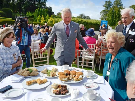Prince Charles at The Alnwick Garden. Picture by Jane Coltman