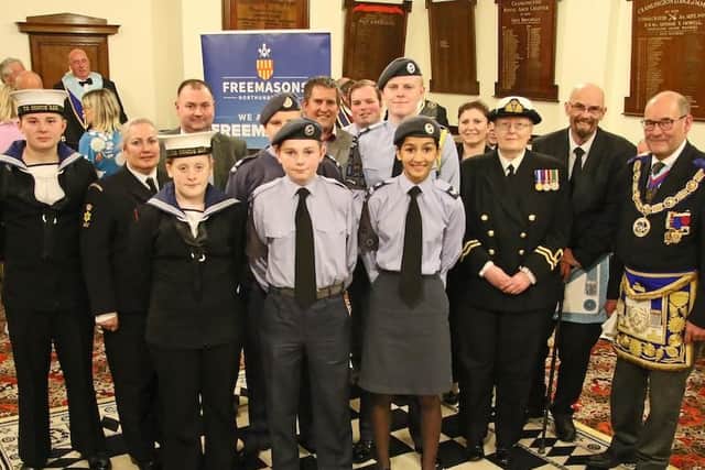 Cadets from Northumberland and Tyneside received funding.