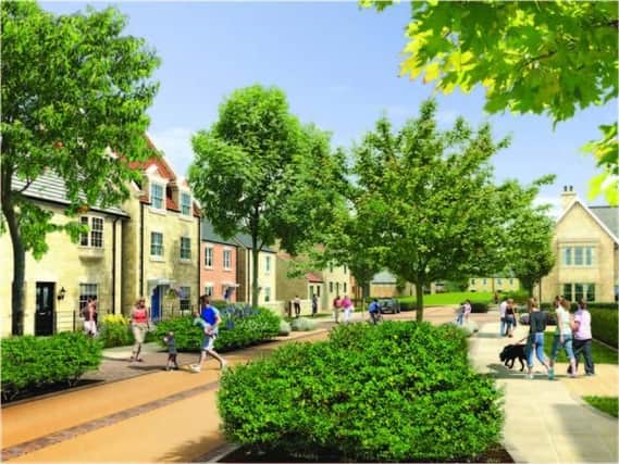 An artists impression of the Dissington Garden Village, which was previously on the cards for the Dissington Estate.