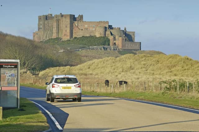 New traffic calming measures could be introduced on the road into Bamburgh from Seahouses.
 Picture by Jane Coltman