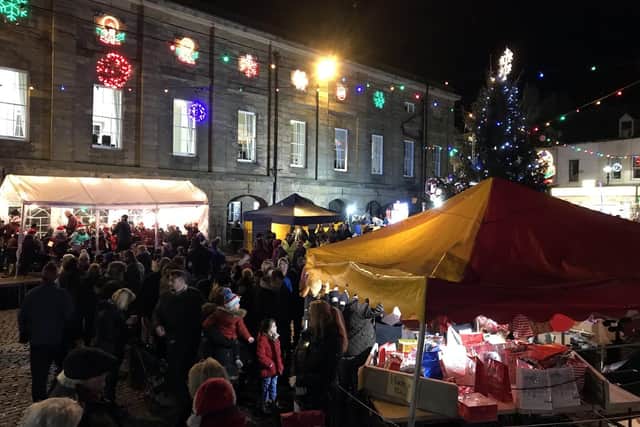 Christmas Lights switch-on night in Alnwick.