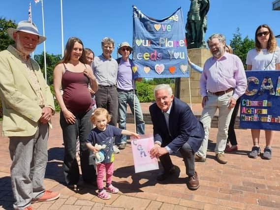 Climate Action Northumberland petition handover