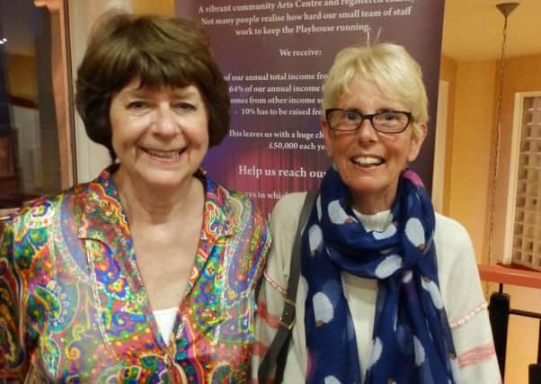 Pam Ayres and Carole Catchpole at Alnwick Playhouse.