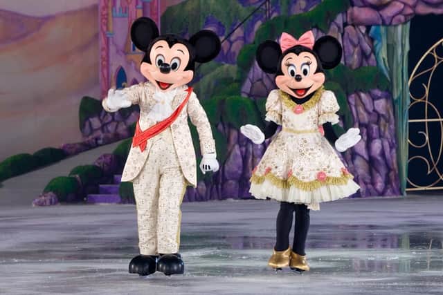 Mickey and Minnie appear at Disney on Ice
