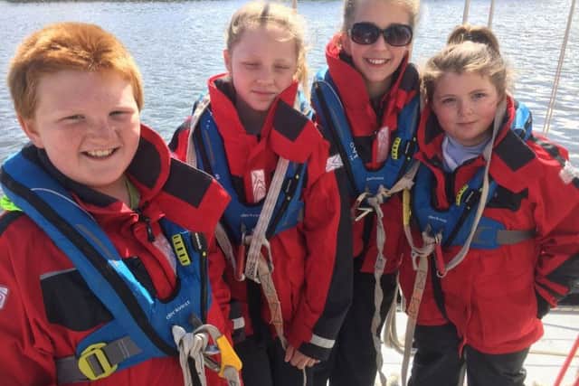 St Michael's pupils on their sailing trip with the Ocean Youth Trust.