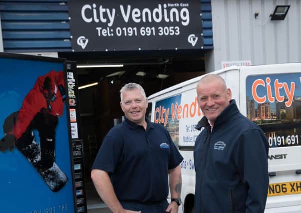 Brian Partridge and Brian Denley, who have created City Vending Ltd, in North Shields. Picture by John Millard.