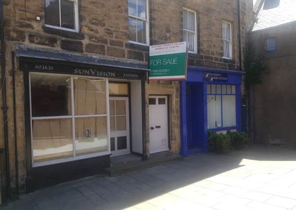 The retail units in Alnwick.