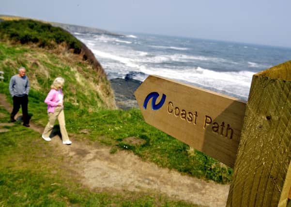 Keeping active in stunning Northumberland. This picture, by Gavin Duthie, shows the coast path.
