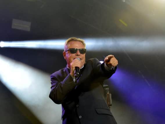 Suggs and Madness at the Pastures, in the shadow of Alnwick Castle. Picture by Jane Coltman