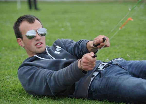Multi-Line and Multi-Kite British Champion Josh Mitcheson.