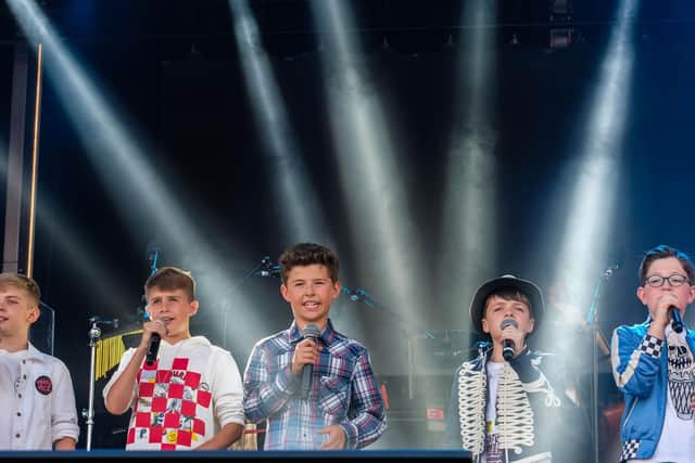 Bring It North - the Britain's Got Talent boy-band who supported Il Divo at Alnwick.