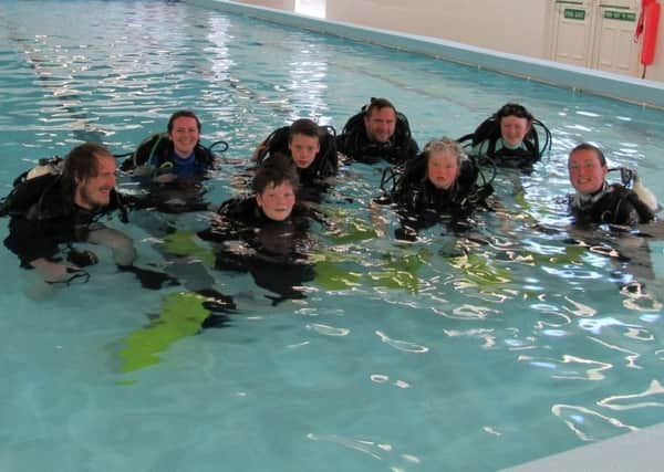 Scuba-diving training is one of the opportunities available to Young Rangers.