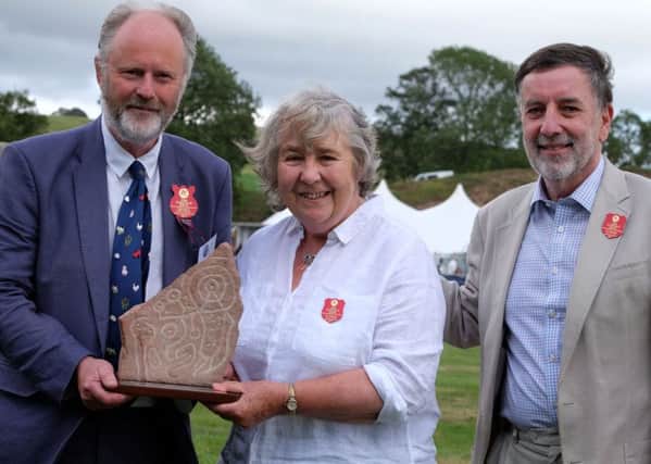 The first Lifetime Achievement award went to Sue Burston, pictured with Lord Joicey and Frank Mansfield.