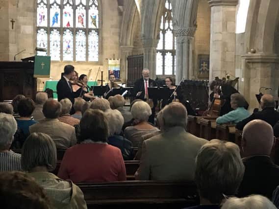 The Royal Northern Sinfonia performing at St Michael's Church, Alnwick.