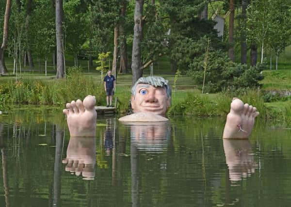 One of the giant installations at The Alnwick Garden. Picture by Jane Coltman