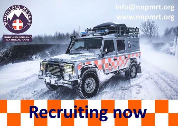The Northumberland National Park Mountain Rescue Team is actively recruiting new operational members.