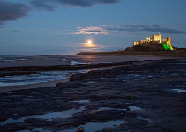 Lovely atmospheric shot of the moon rising at Bamburgh Castle by Peter Wilfred Fairless, a member of our Northumberland Camera Club, run by Ivor Rackham. 259 Facebook likes
