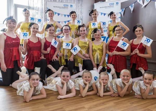 Alnwick Dance Academy which entertained guests at the tea dance at Alnwick Infirmary to celebrate the 70th birthday of the NHS