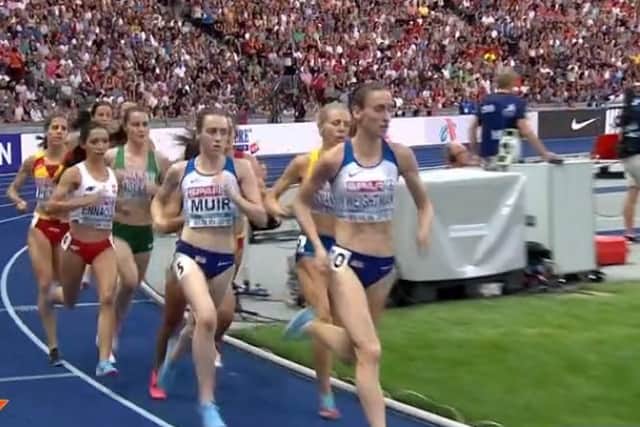 Laura Weightman took an early lead. Picture taken from BBC
