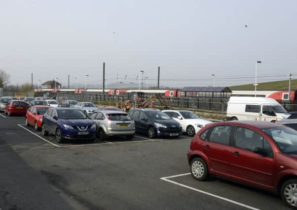 Part of the car park on the northbound platform side.
 Picture by Jane Coltman