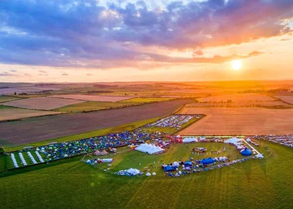 Lindisfarne Festival. Picture by James Hughes, Hi Track Aerial Photography.