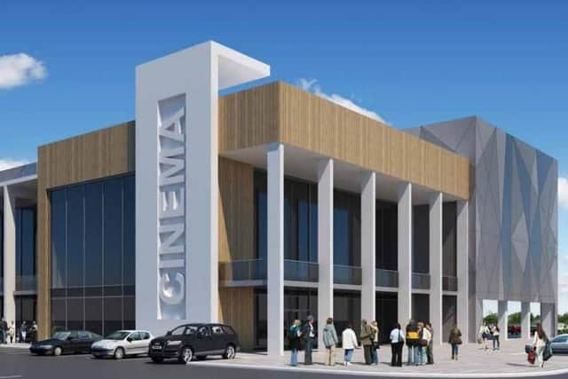 An artists impression of the proposed Portland Park cinema.