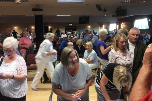 The busy residents meeting earlier this month in Cramlington.