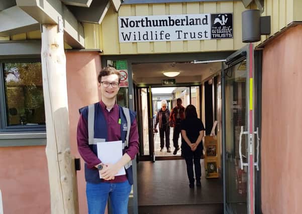 Jack Cunningham at Hauxley Wildlife Discovery Centre. Picture by Northumberland Wildlife Trust