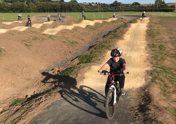 Youngsters enjoying the new bike track. Picture courtesy of the Alnwick Freeriders Bike Track Facebook page.