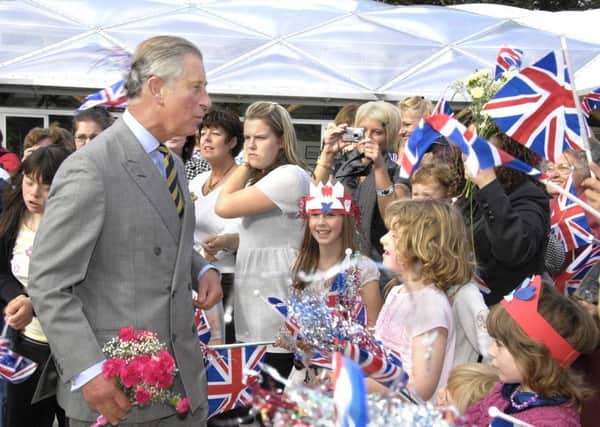 Prince Charles at a previous visit to The Alnwick Garden. Picture by Jane Coltman