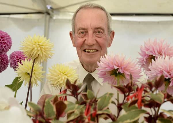 Judge Jimmy Mole cast his expert eye over the horticultural entries at Etal Show. Pictures by Jane Coltman