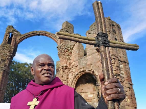The Archbishop of York, Dr John Sentamu, at Holy Island. Picture by Jane Coltman