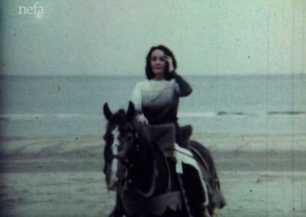 Taken in 1963, movie star Elizabeth Taylor had down time in Bamburgh, while filming Becket.